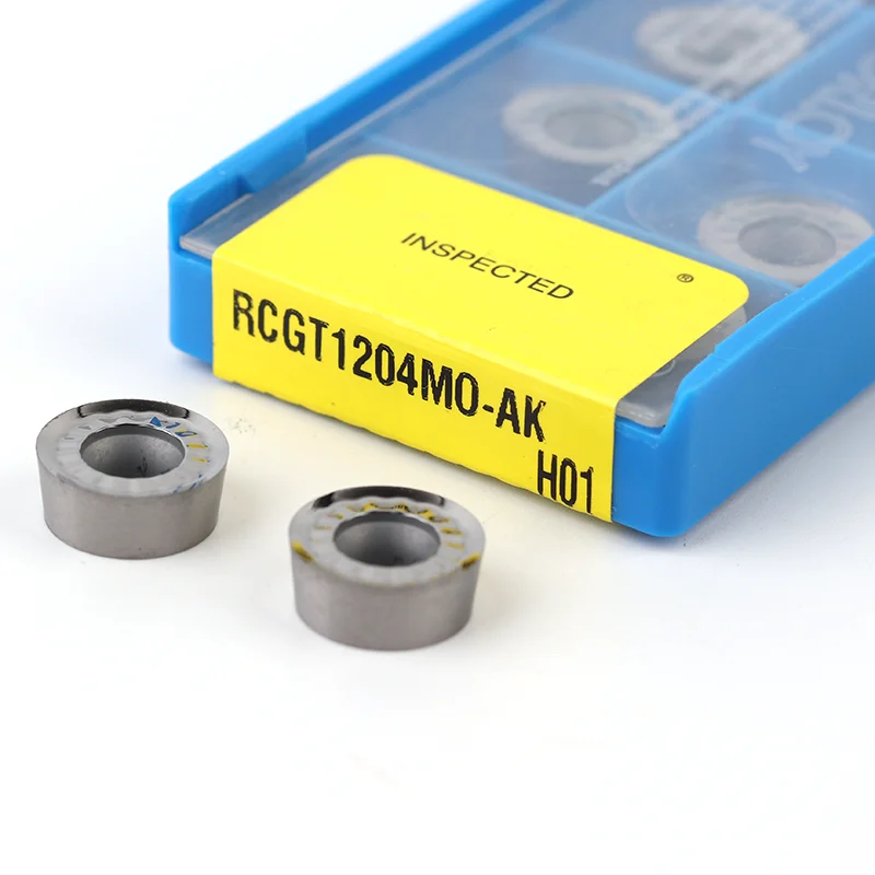 10 шт. оригинальные твердосплавные Токарные пластины RCGT1204 RPGT1204MO AK H01
