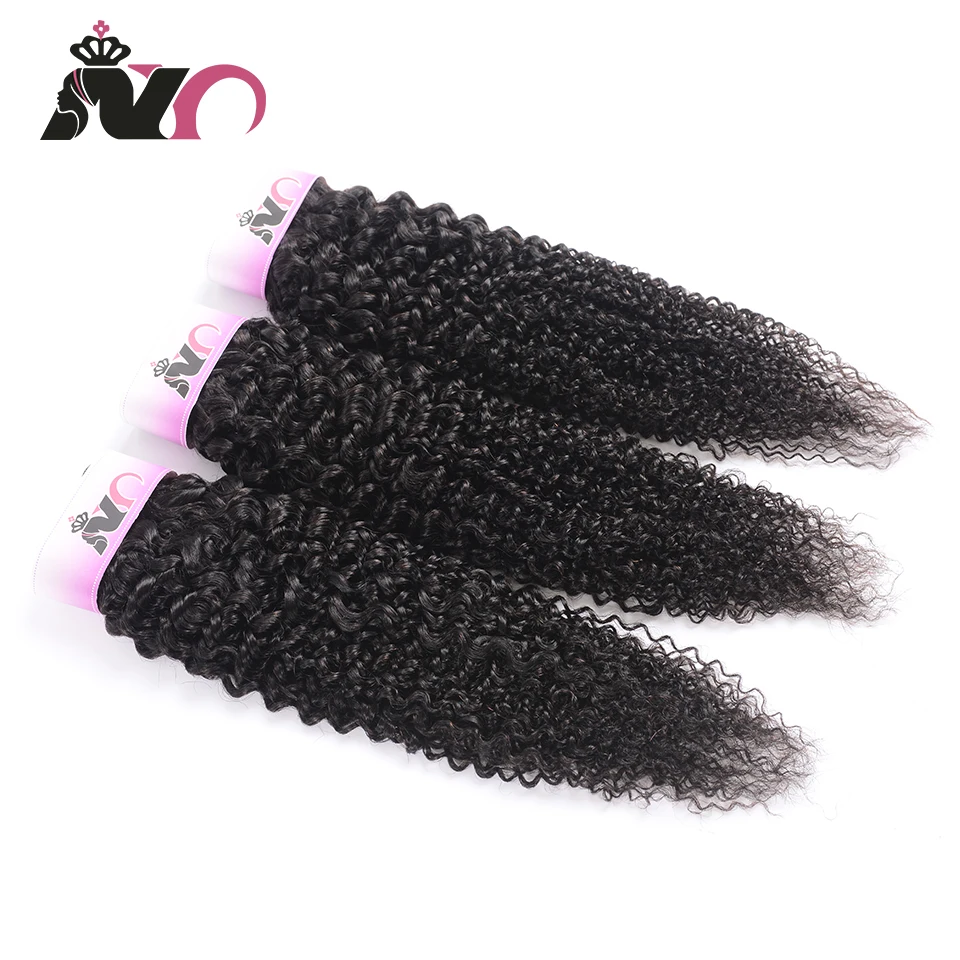

NY 3 Bundles Deals Kinky Curly Peruvian Hair Bundles Natural Color Human Hair Weave Bundles 8-30 inch Non Remy Hair Extension