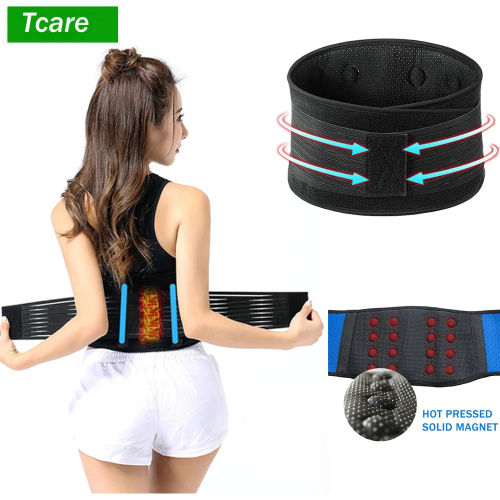 

1Pcs Tourmaline Self Heating Magnetic Therapy Belt Brace Adjustable Elastic Protection Warm Waist Back Support Health Care