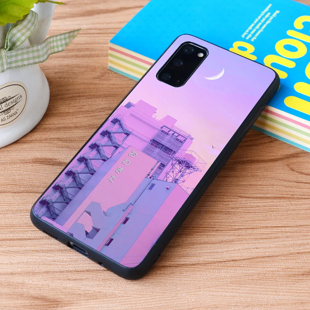 For Samsung Galaxy Shibuya Morning Crescent Soft TPU border Case | Мобильные телефоны и аксессуары
