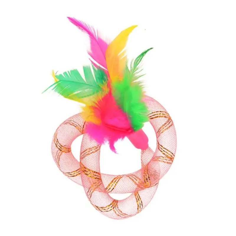 1pcs length 14.5cm 1/2/6/12 шт. кошка Весна интерактивные игрушки широкий прочный датчик Пластик разные цвета пружины кошка игрушка, игра игрушка для домашних животных - Цвет: 1pcs length 14.5cm