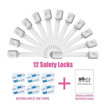 Baby Kids Safety Cabinet Locks Children Drawer Cupboard Refrigerator Door Desk Plastic Protection Locking1 PCS