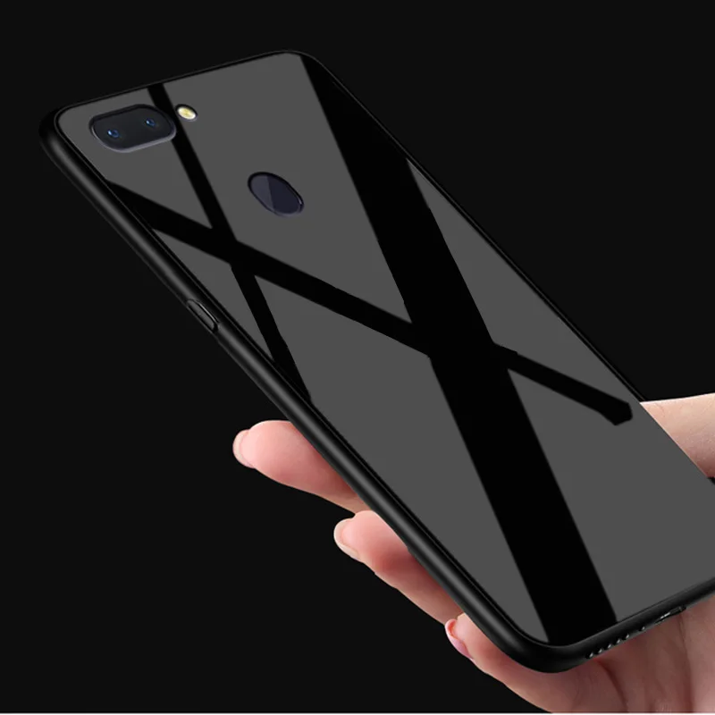 For OPPO R15 case R15pro tempered glass phone back cover For OPPO R15 pro casing OPPOR15 R 15 pro Gradient glass cases shell
