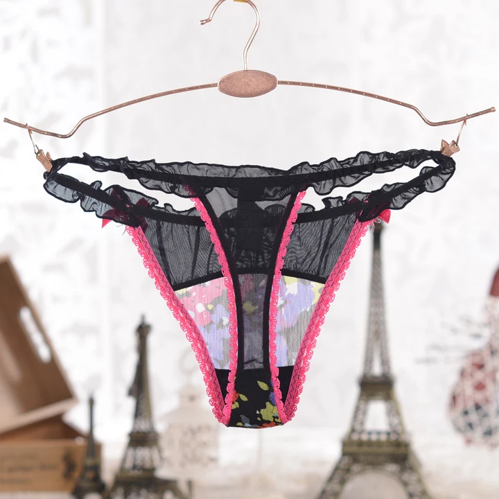 4 шт супер сексуальные дамы T-Pants нижнее белье полупрозрачное нижнее белье