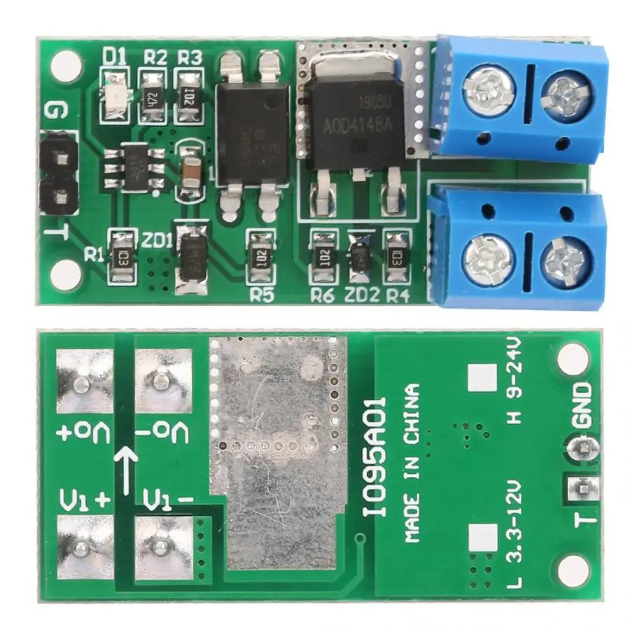 DC 9-24V 8A изоляция самоблокирующийся триггер Переключатель платы модуль для макетной платы