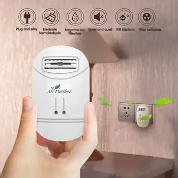 

12 Million Mini Air Purifier Cleaner Negative Ionizer Generator Remove Formaldehyde Smoke Dust Purification For Home 220V