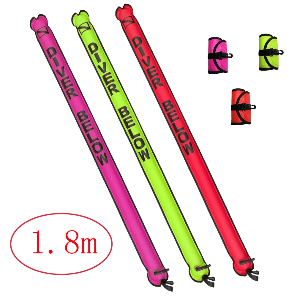 Skup 1.1 M 1.8 M zamknięte nurkowanie z aparatem tlenowym boja do znakowania powierzchni małych i średnich firm Drift do nurkowania rosnąco sygnału rury bezpieczeństwa kiełbasa dla wrak nurkowanie z rurką