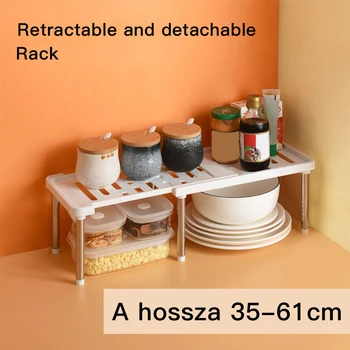 

Creative Kitchen Storage Rack Shelf Foldable Holder Organizer Stackable Kitchen Bathroom Cupboard Saving Place Spice Rack New