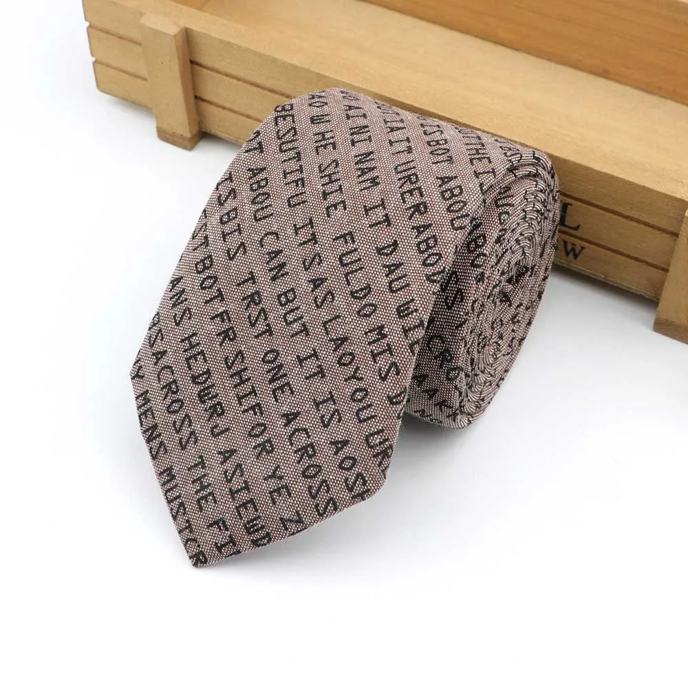 Чистый красочный мужской модный галстук Повседневный хлопковый клетчатый полосатый галстук с рисунком букв 7 см ширина галстук свадебный бизнес для мужчин - Цвет: 19