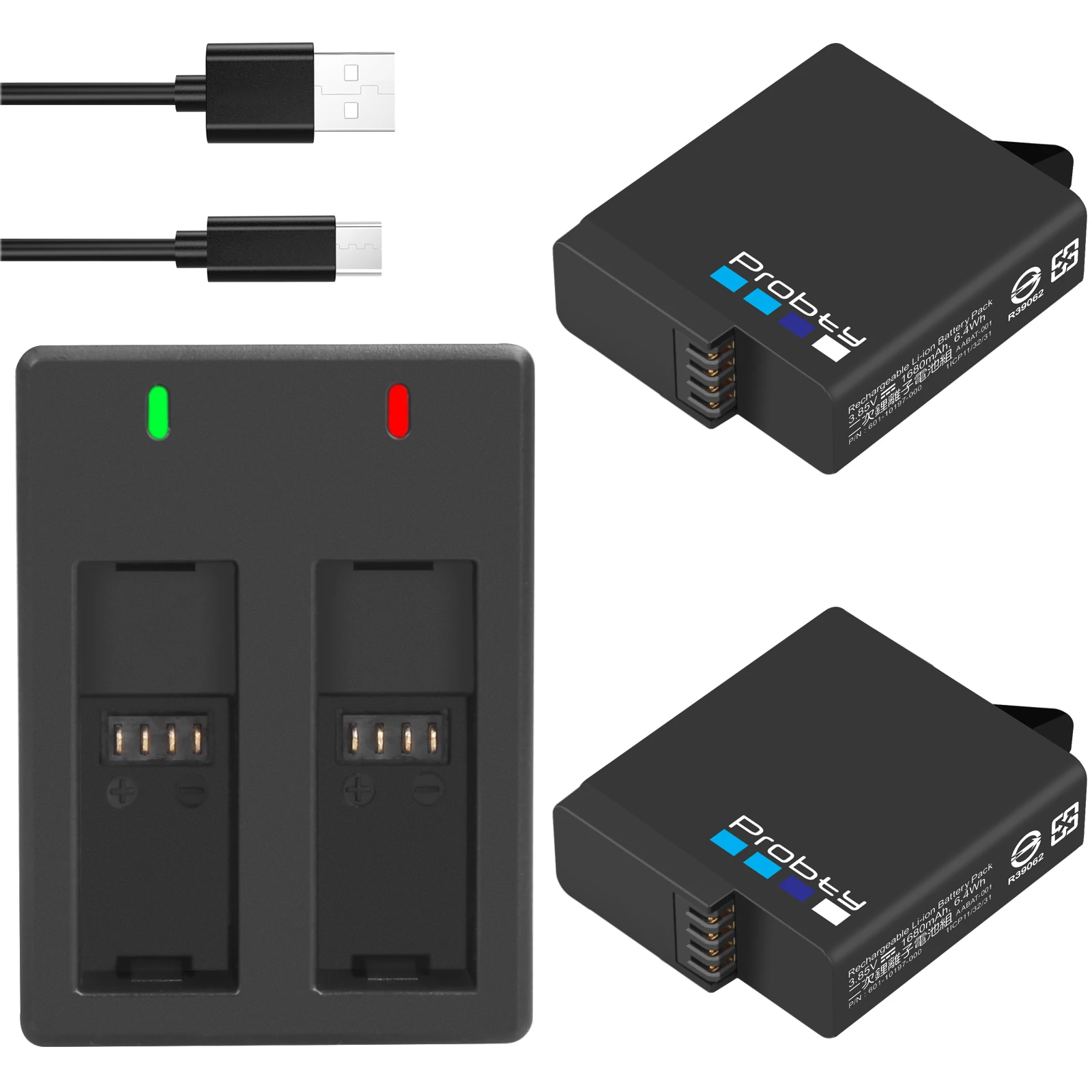 Original probty For GoPro Hero 5 Hero 6 Hero 7 black battery AABT