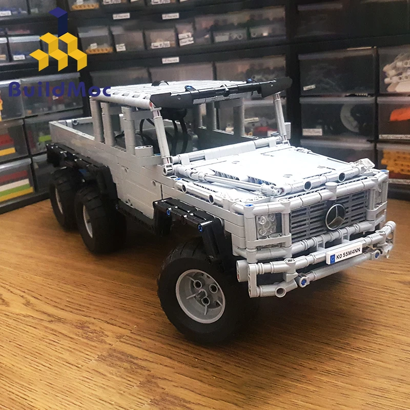 1700 шт DIY MOC строительные блоки Mercedes Benzed G 6x6 SUV Technic городской Перевозчик Модель грузовика Кирпичи игрушки для детей подарок