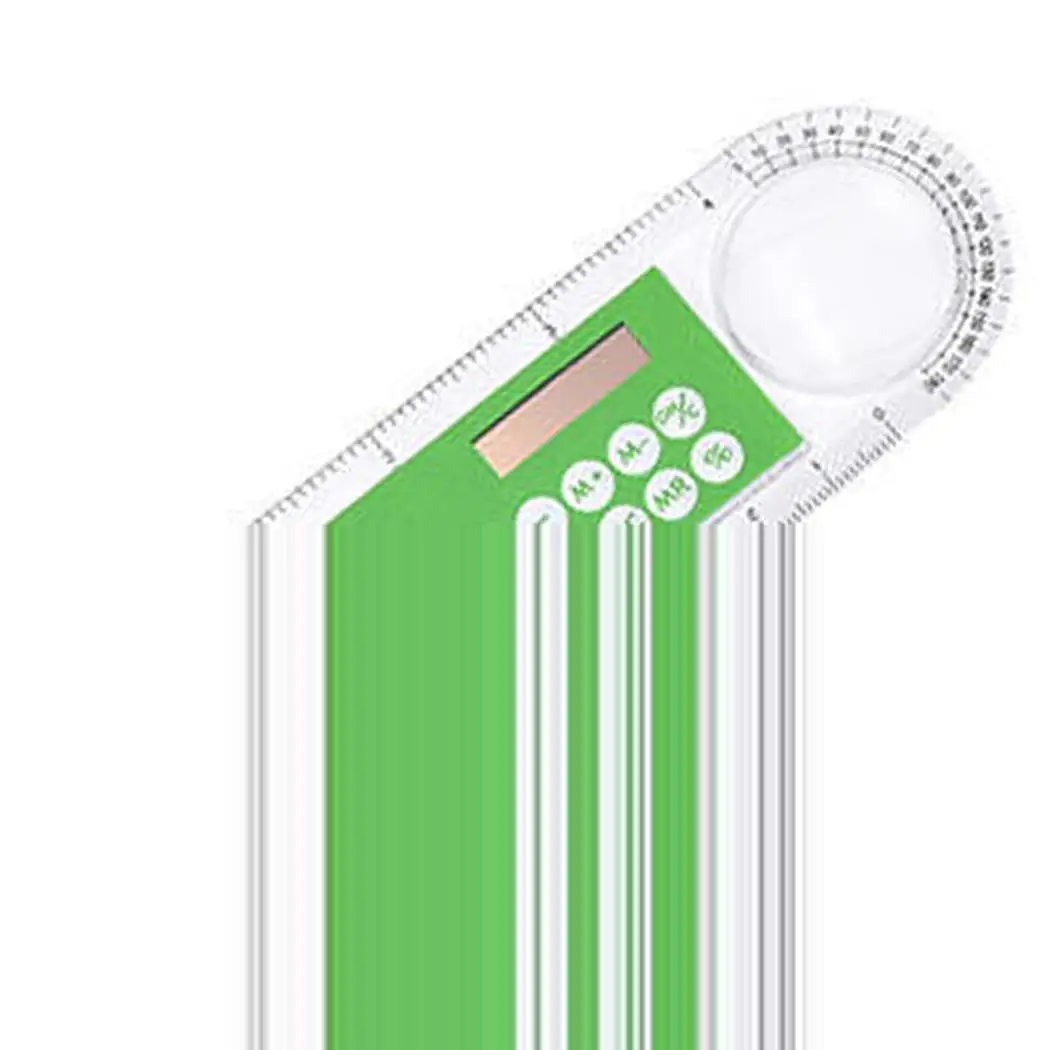 G High Quality Solar Mini Calculator Magnifier Multifunction 10cm Ultra-thin Ruler Calculadora Office Supplies - Цвет: G