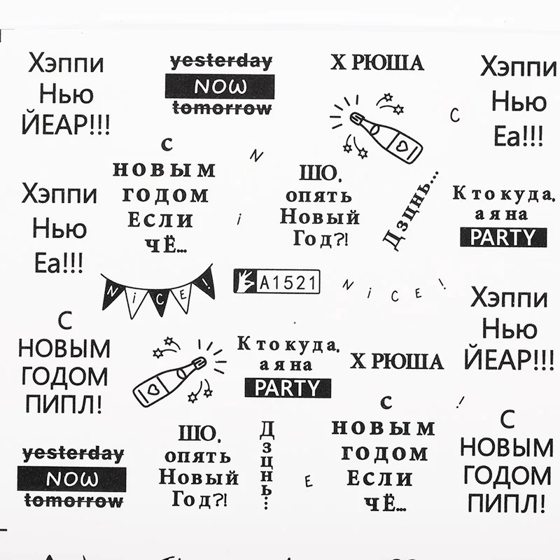 1 лист стикеров для дизайна ногтей цветочные узоры водные переводные наклейки