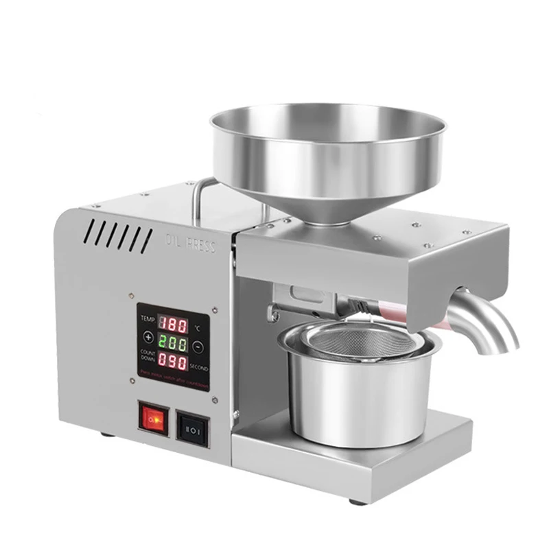 Mini OilPress Machine Small Household Flax Seed Olive Peanut Hot &Cold Press 610W Factory Sale