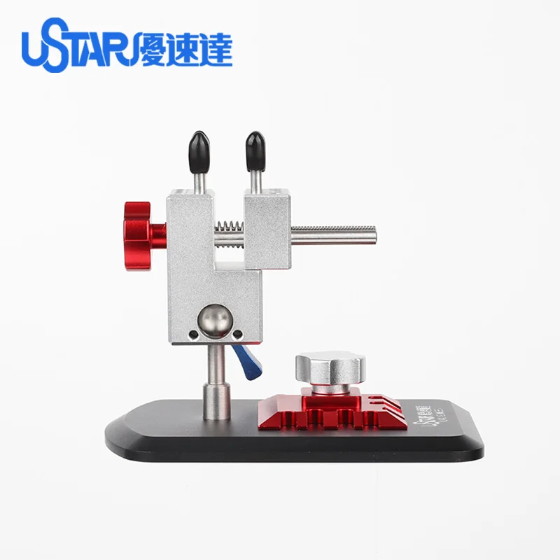 USTAR 2 in 1  Etching Sheet Parts Bender And Vise 360° Unviersal Tool Holder For Gundam  Mecha Military Model Making DIY Tools 3