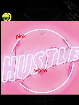 

Neon Signs Hustle Neon Tube sign real glass handcraft Home Bedroom Shellac Polish Neon Light Sign Glass Cubs Neon Sign Fighting