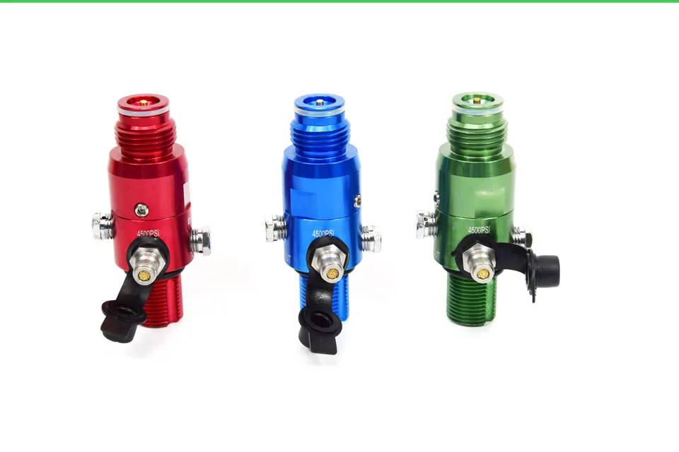 PCP Airforce HPA регулятор 4500PSI 1800PSI выход M18 проект зеленый красный синий