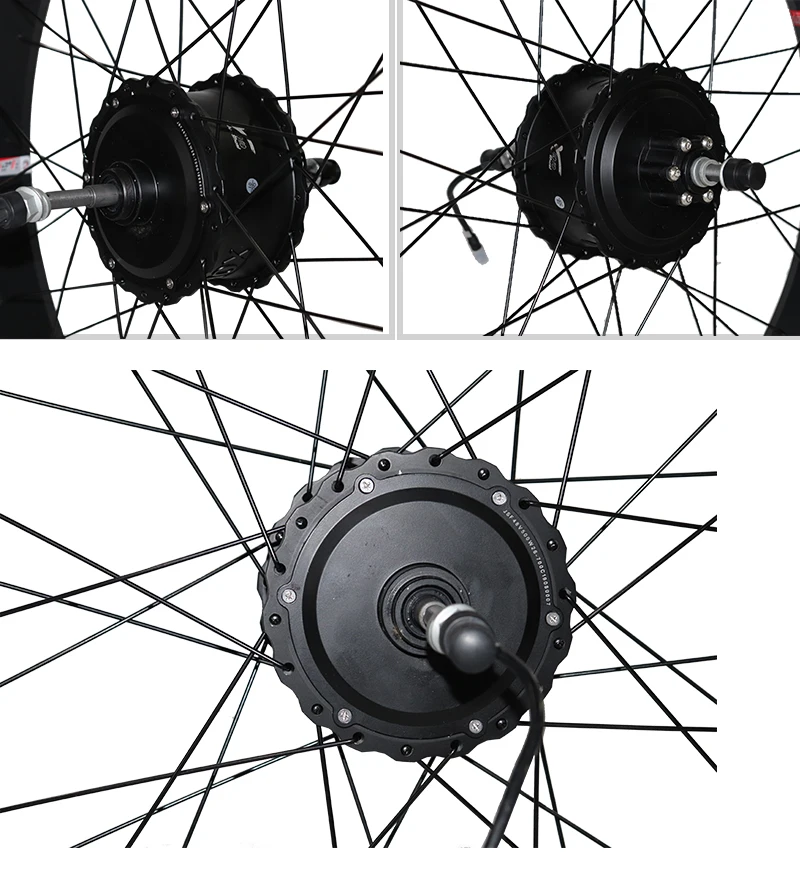 Мощный 48 в 1000 Вт Мотор Ступицы задний Электрический колесный двигатель Fat Tire 2" 26" 4,0 бесщеточная Планетарная втулка для набор преобразования для электрического велосипеда