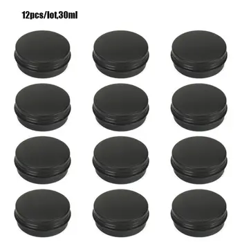 

Aluminum Empty Tins Cans Cosmetic Sample Containers with Screw Lid