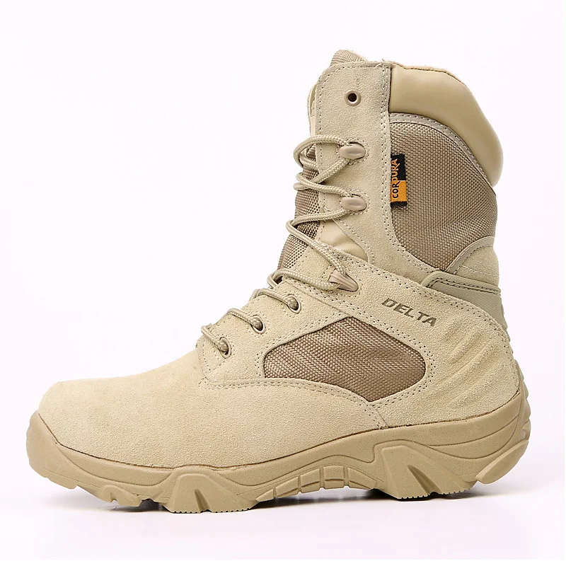 

Winter Autumn Men Military Boots Quality Special Force Tactical Desert Combat Ankle Boats Army Work Shoes Leather Snow Boots