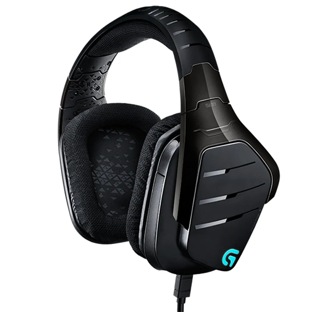 Регулируемое оголовье с подушкой качество аудио logitech G633 7,1 Проводные объемные звуковые Игровые наушники микрофон гарнитура