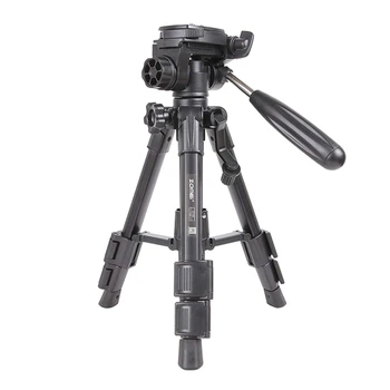 

FFYY-ZOMEi Q100 Mini Travel Tabletop Tripod Tabletop Tripod with 3-Way Pan/Tilt Head 1/4 Inches Quick Release Plate and Bag for