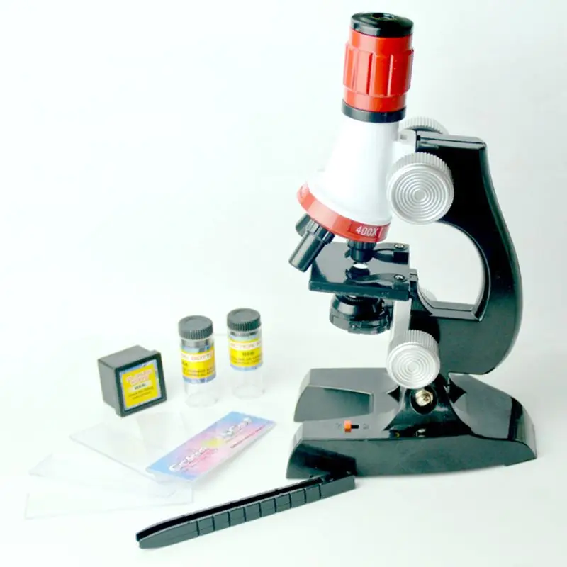 

Kids Microscope, 1200x, 400x, 100x Magnification Children Science Microscope Kit