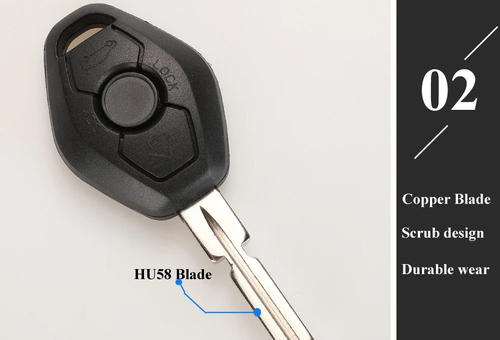 Chiave/Telecomando Per Bmw Serie 3/5 / 7 315/433/868 Mhz Con La Lama Hu92/hu58 Del Chip Id46-7945/7953 - A Distanza Del Sistema Di 10pcs Cas2 Bmw - H327e4290edf542a8b87c83e7499b6194H