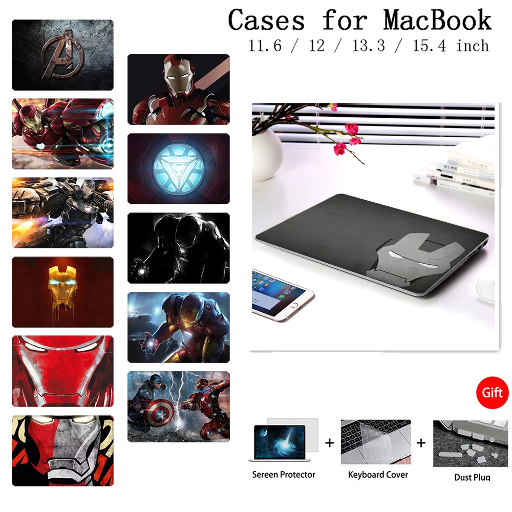 

Laptop Case For Macbook 12 Air 13 Pro Retina 13 15 Case For Apple MacBook Case Pro 13 15 Touch Bar A2159 Shell Keyboard Cover