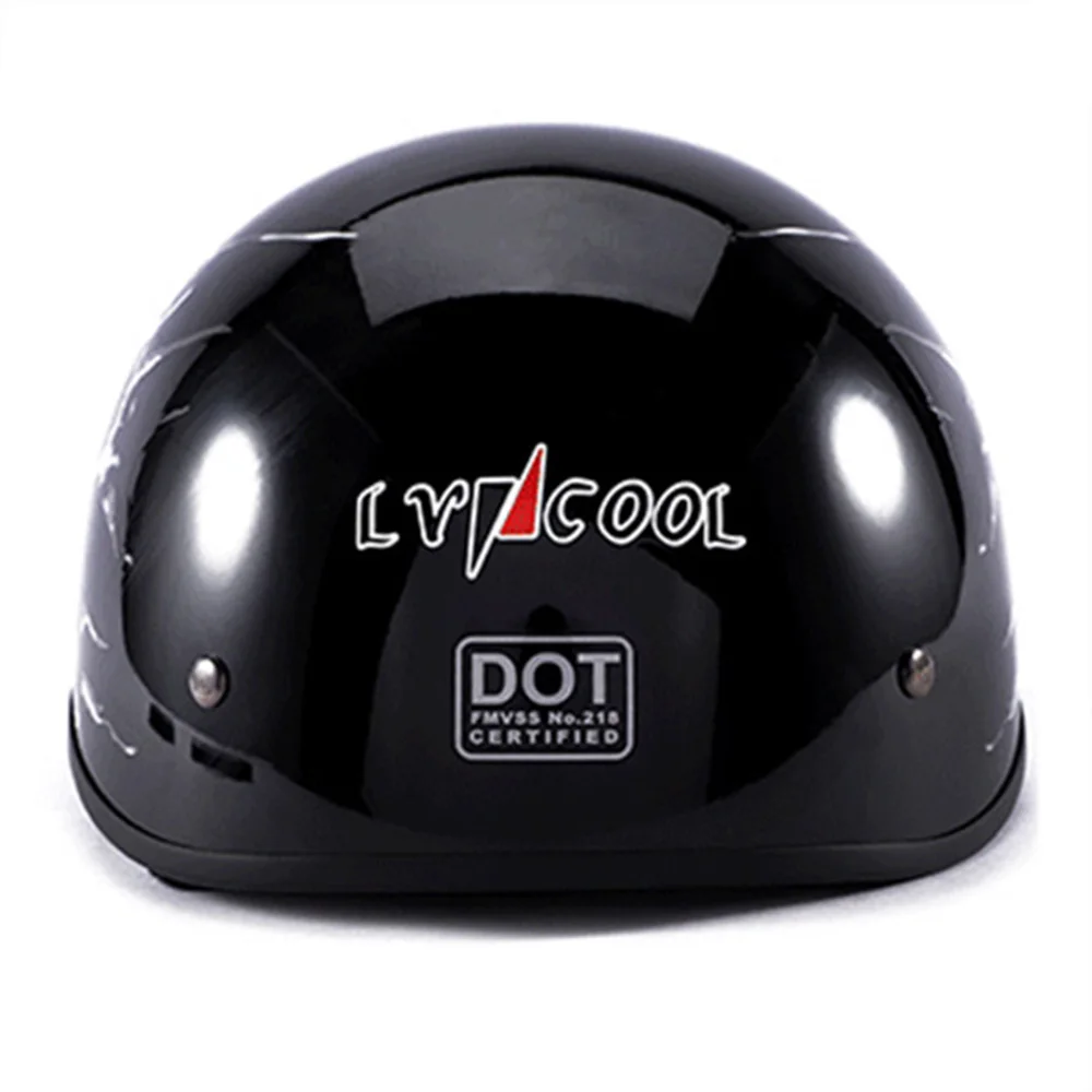LVCOOL мотоциклетный шлем для мужчин ретро Половина шлем Casco Мото шлем скутер мотоциклетный гоночный шлем для верховой езды с DOT сертификация