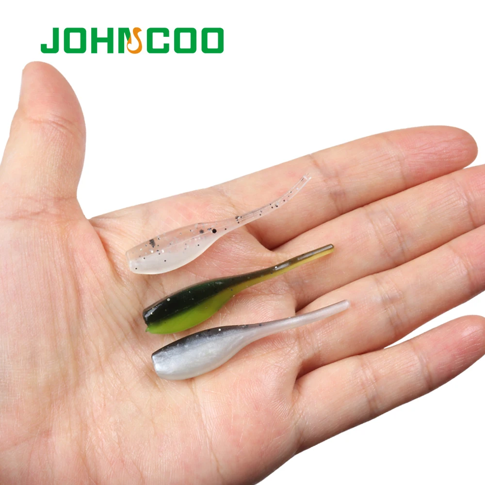 JOHNCOO Новинка 50 шт. приманка искусственная Мягкая мягкий червь 5 см 1 г силиконовый