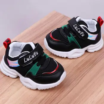 

New Autumn Fashion Baby Boys Girls Sneakers Little Kids Leather Trainers Children School Sport Shoes Soft Running Shoes 0-1Y