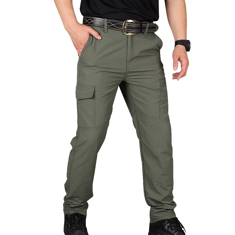 MoneRffi, тактические штаны, мужские, летние, повседневные, армейские, Военный стиль, мужские, s, брюки-карго, водонепроницаемые, быстросохнущие, Мужские штаны - Цвет: color 3