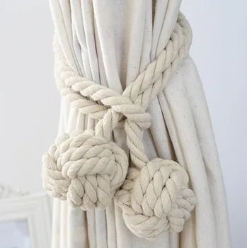 

Living Room Decoration Accessories Curtain Tieback Hanging Ball Cotton Rope Curtain Buckle Curtain Decoration Rope Strap