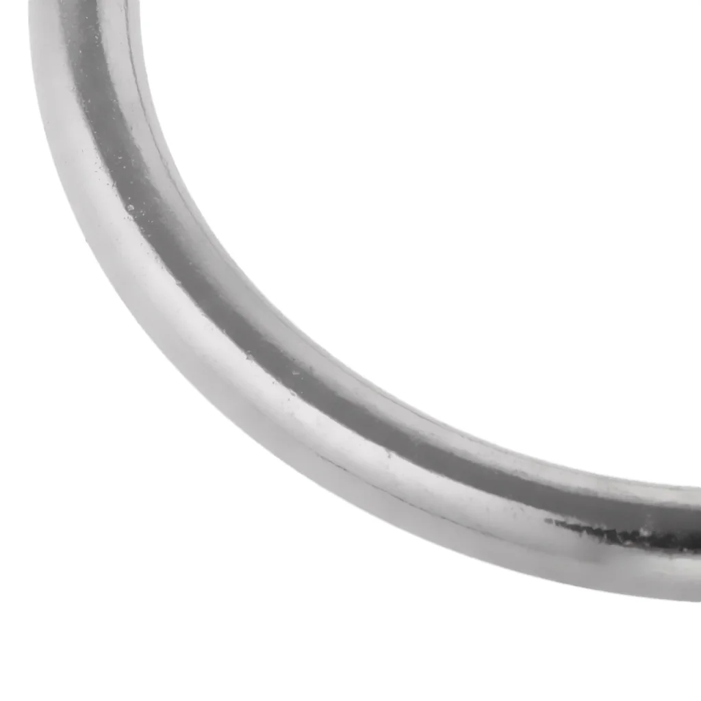 2PCS Precision Polished Seamless Welded Stainless Steel Webbing Strapping Round O Rings for Kayak Canoe Marine 2PCS Precision Polished Seamless Welded Stainless Steel Webbing Strapping Round O Rings for Kayak Canoe Marine