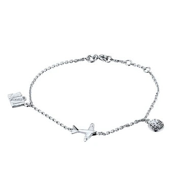 

Silver Bracelet with diamond э06брworldsurfer