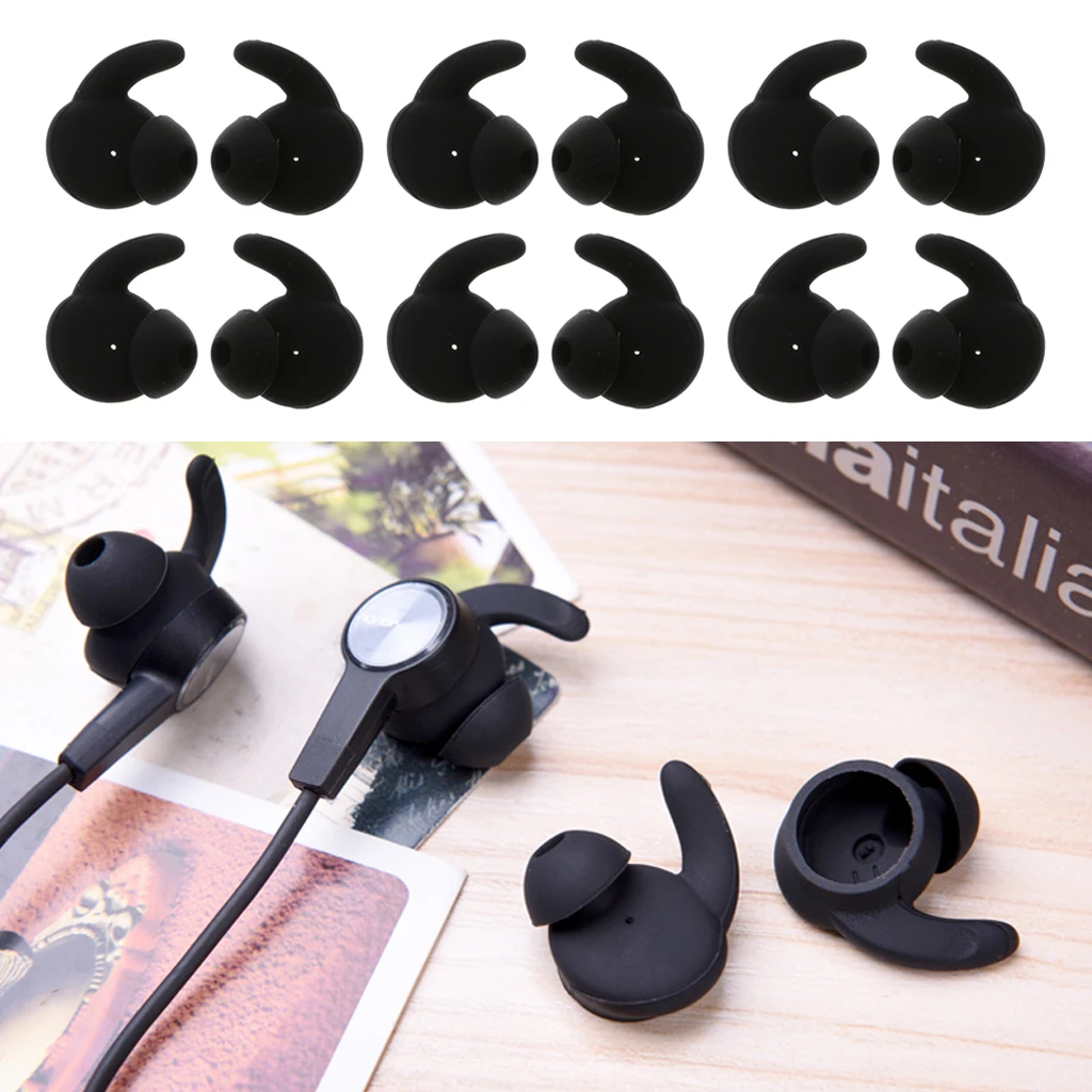 6 Pairs Replacement Noise Cancelling Silicone Earbuds S M L Ear Tips for Wireless Earphones Huawei Honor AM61 Headset