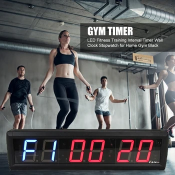 

1PC Multifunctional 3 inch LED Timer Fitness Training Interval Timer Digital Display Electronic for Home Gym with Remote Control