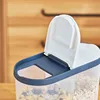 New Plastic Storage Container Pasta Rice Dispenser Cereals Organizer Boxes Cabinet Fridge Storage Jars Home Kitchen Accessories 4