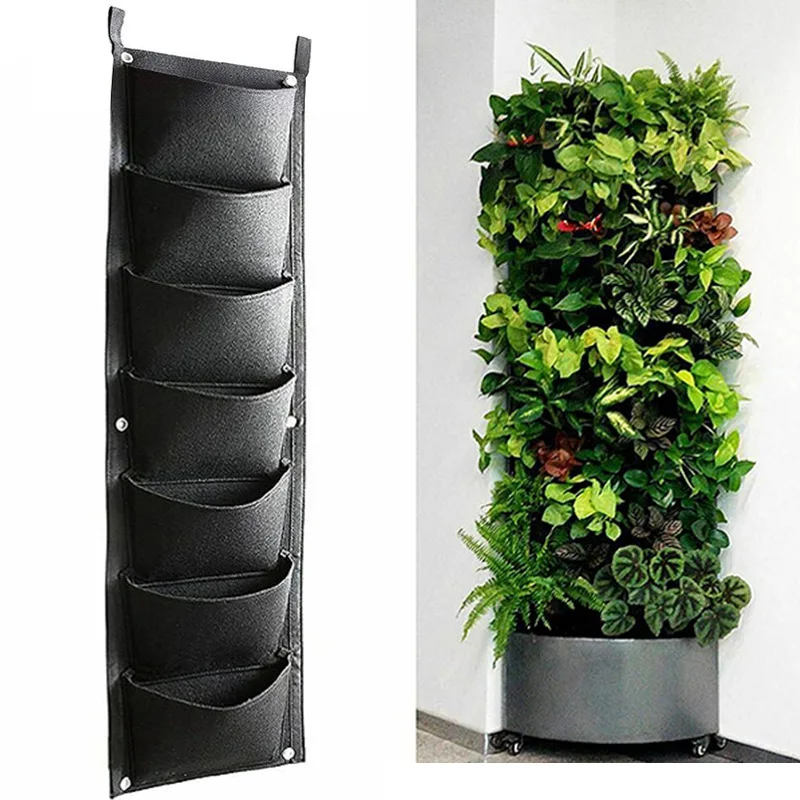 Wall Hanging Planting Bags 12/36/72 Pockets Bag Planter Vertical Garden Vegetable Living Garden Bag Home Supplies Fast Shipping