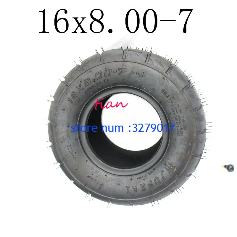 Горячая хорошего качества 16x8. 00-7 ATV шин подходит для ATV 50CC, 90CC, 70CC, 110CC, 125CC внешняя бескамерная шина