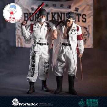 

WorldBox AT028 /AT029 1/6 Scale Bousouzoku Collectible Japanese Mob Buzz Cut Male Action Figures