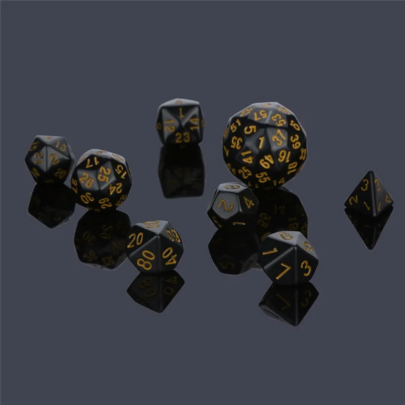 10Pcs dice sets with 60 facets dados poliedricos  fun party game polyhedron D60 multi-faceted acrylic dice dados de rpg 30A20 (24)