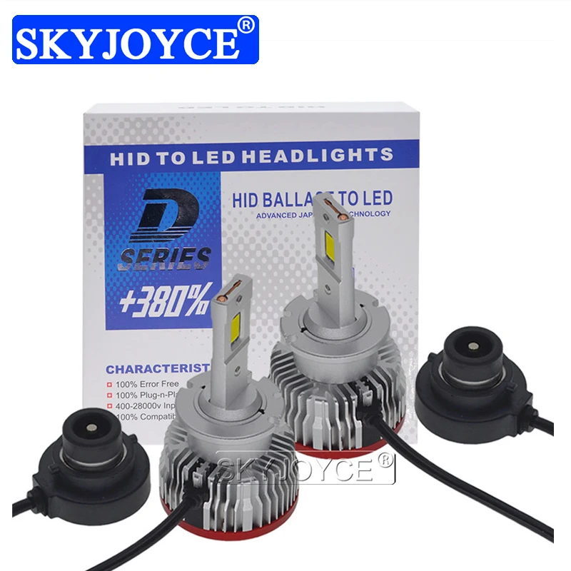 SKYJOYCE 2PCS D2S LED Car Lights D2R LED Canbus Headlight Bulb Lamp 70W 12000LM White LED to Replace HID Conversion Ballast Kit (8)