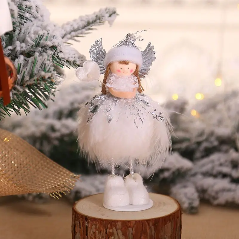 Новогодние рождественские куклы-ангелы, милый орнамент с рождественской елкой, Noel Deco, рождественские украшения для дома, Navidad,, подарок для детей - Цвет: A3