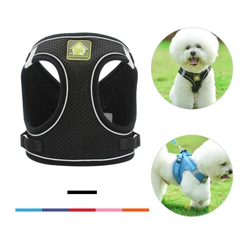 

Reflective Dog Harness No Pull Puppy Breathable Mesh Harnesses Vest And Leash Set for Dogs Outdoor Walking Training Supplies