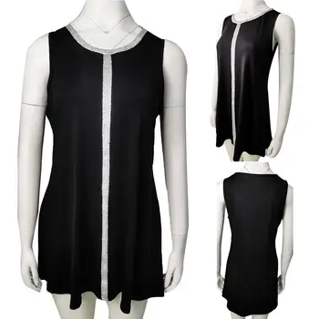 

Hot Fashion Women Lady Sleeveless Round Neck Casual Loose Fit Shirt Vest Top Blouse