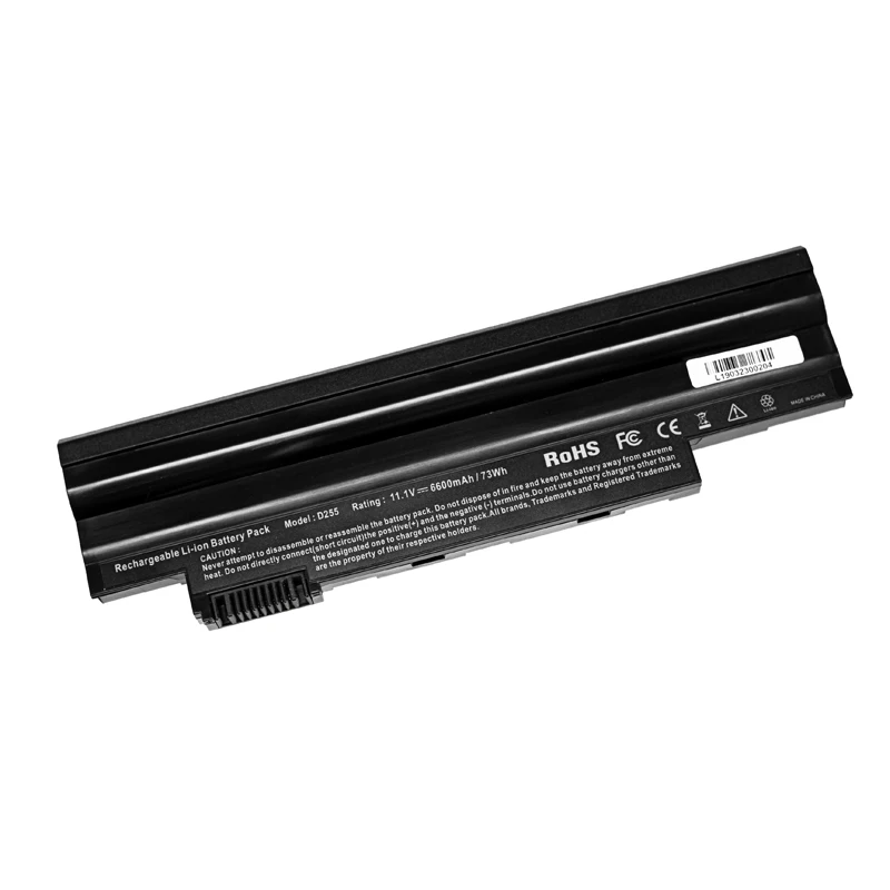 6600mAh Аккумулятор для ноутбука ACER LC. BTP00.129 Aspire One AO522 AOD255E AOD257 AOD260 AOD270 AOE100 D257 D257E D260 D270