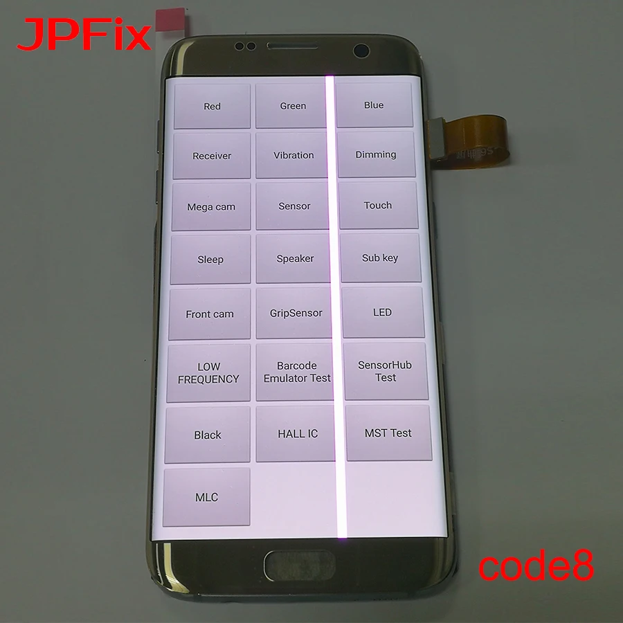 JpFix is suitable for Samsung S7edge curved screen single curved screen with multiple explosion points - Цвет: code.8 Add frame