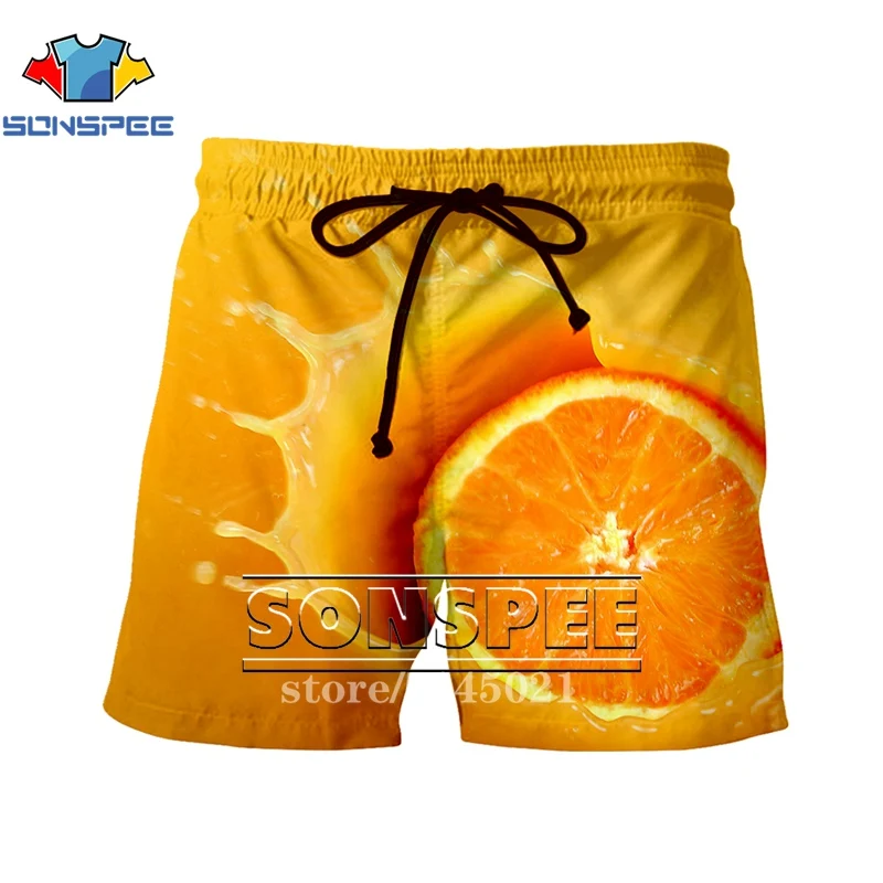 SONSPEE новые модные шорты с 3D принтом фруктов для мужчин и женщин, повседневные шорты с изображением животных, шорты с ананасом, брендовая одежда для отдыха S282